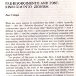 Pre Risorgimento and Post Risorgimento Zionizm