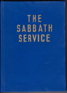 The Sabbath service by B.S. Jacobson