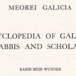 Encyclopedia of Galician Sages by Rabbi M.  Wunder