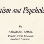 Judaism and Psychology by Abraham Amsel