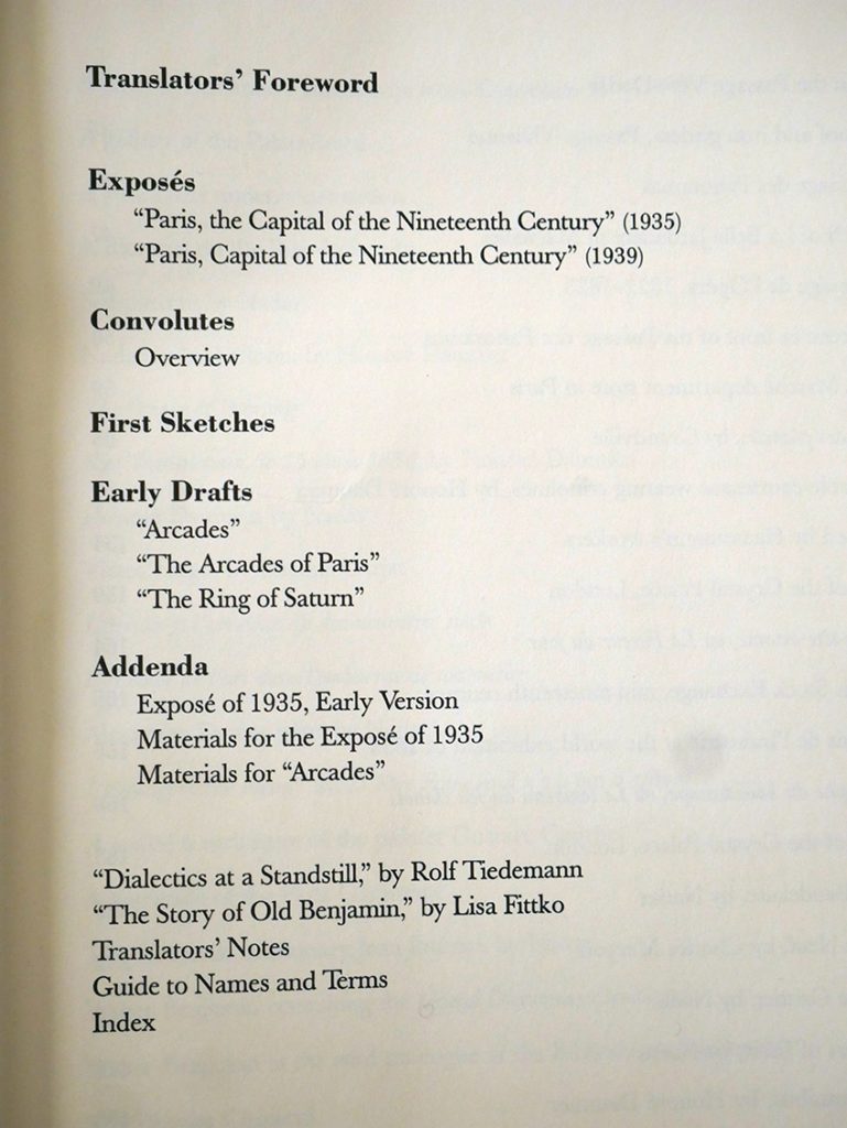 walter benjamin arcades project