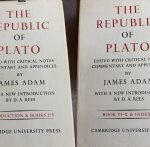 The Republic of Plato by James Adam. Greek Ed. Cambridge 1965. 2 Vols. Hardcover