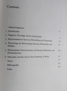 "Maimonides to Nietzsche"