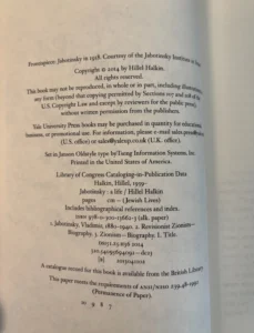 Jabotinsky: A Life by Hillel Halkin. Yale