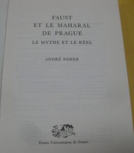 Faust et le Maharal de Prague