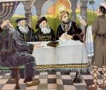 Passover Haggadah Illustrated by M. Kunstadt. Schlesinger 1929 Vienna. Heb-Eng