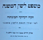 משפט לשון המשנה דרישה חקירה דקדוקית ותכונותיה